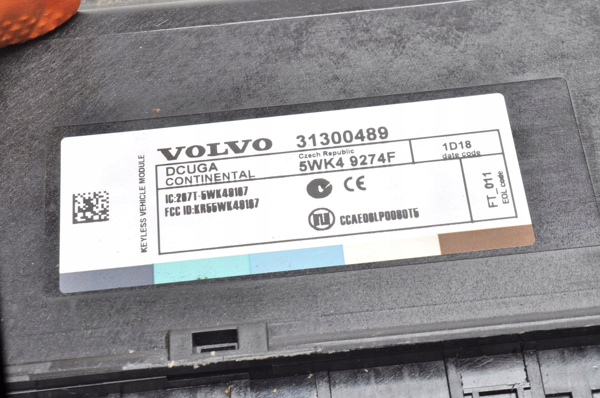 VOLVO C30 S40 V50 C70 II MODUL KEYLESS DRIVER 31300489