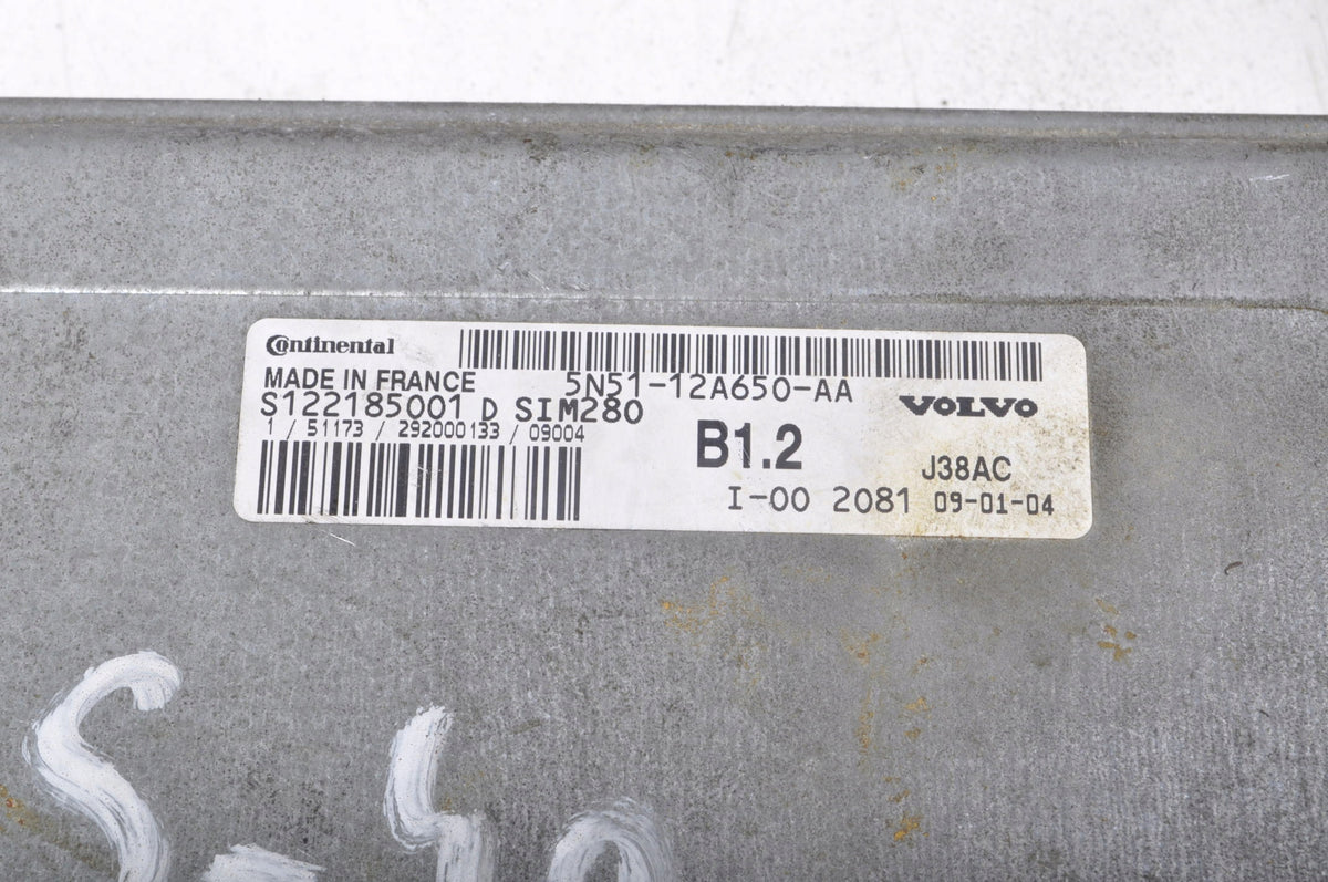 VOLVO S40 1.6 B ENGINE CONTROLLER 5N51-12A650-AA