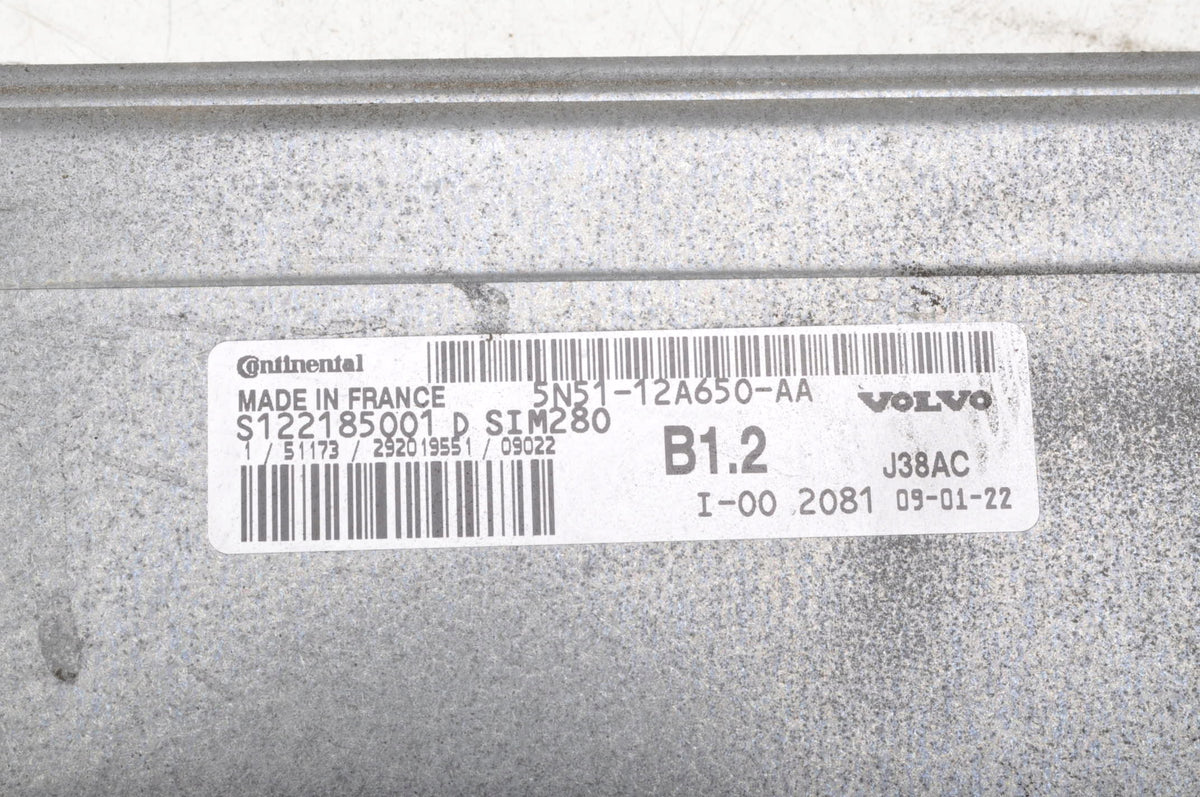 VOLVO S40 II 1.6 ENGINE CONTROLLER 5N51-12A650-AA