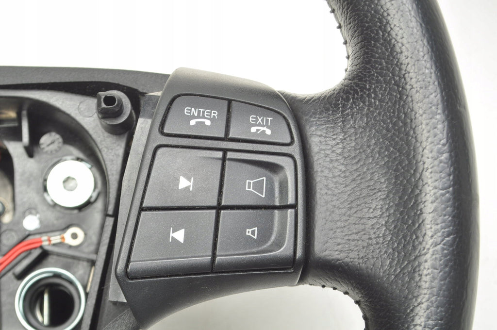 VOLVO S40 II LEATHER STEERING WHEEL 55160060 30778754 MULTIFUNCTIONAL