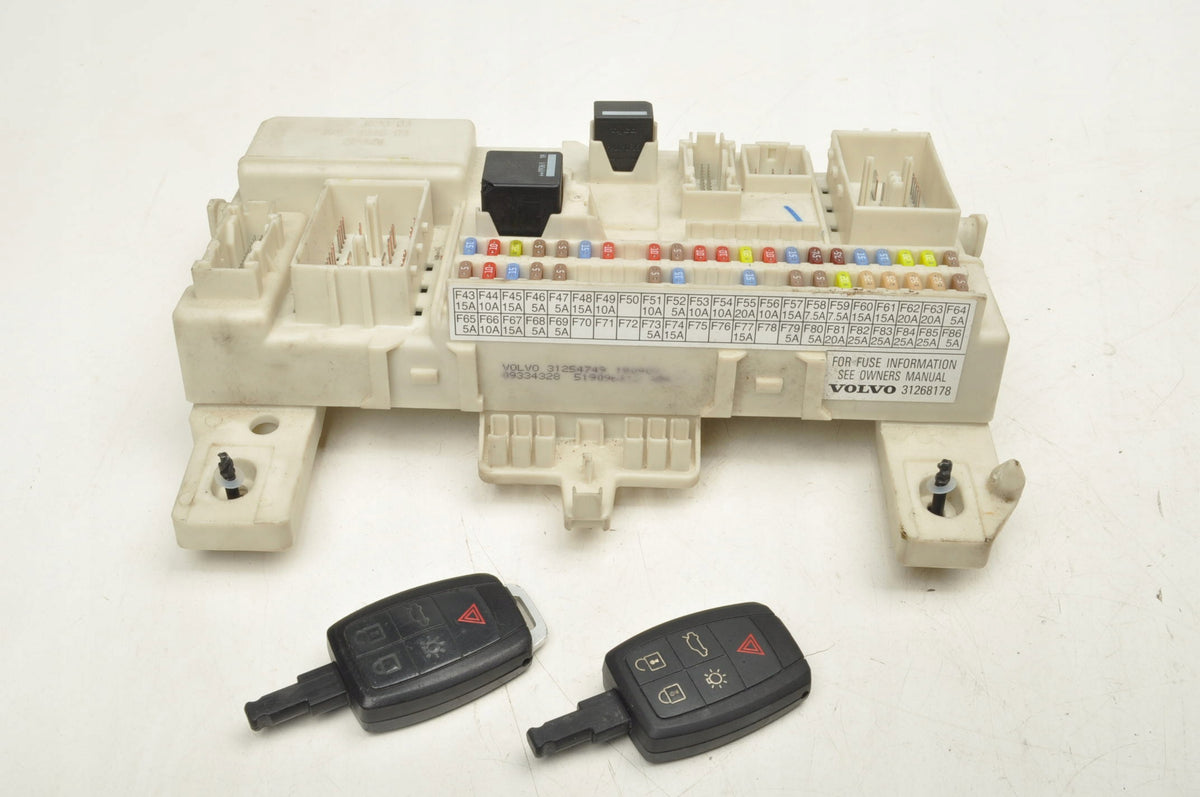 VOLVO S40 II V50 C30 C70 BOX MODULE BSI KEYS 31254749