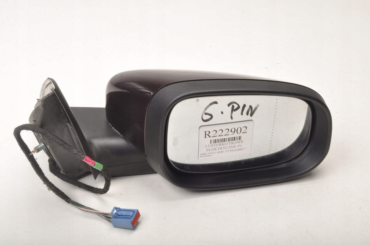 VOLVO S40 II V50 MIRROR RIGHT ELECTRIC 6 PIN LIFT