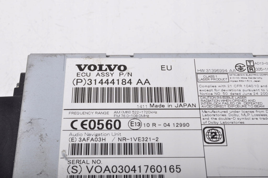 VOLVO S60 AND V60 RADIO 31444184
