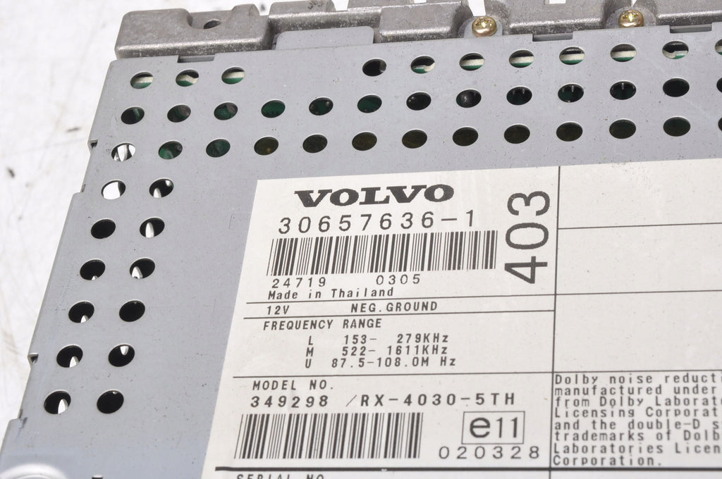 VOLVO S60 AND V70 II RADIO 30657636 HU-403