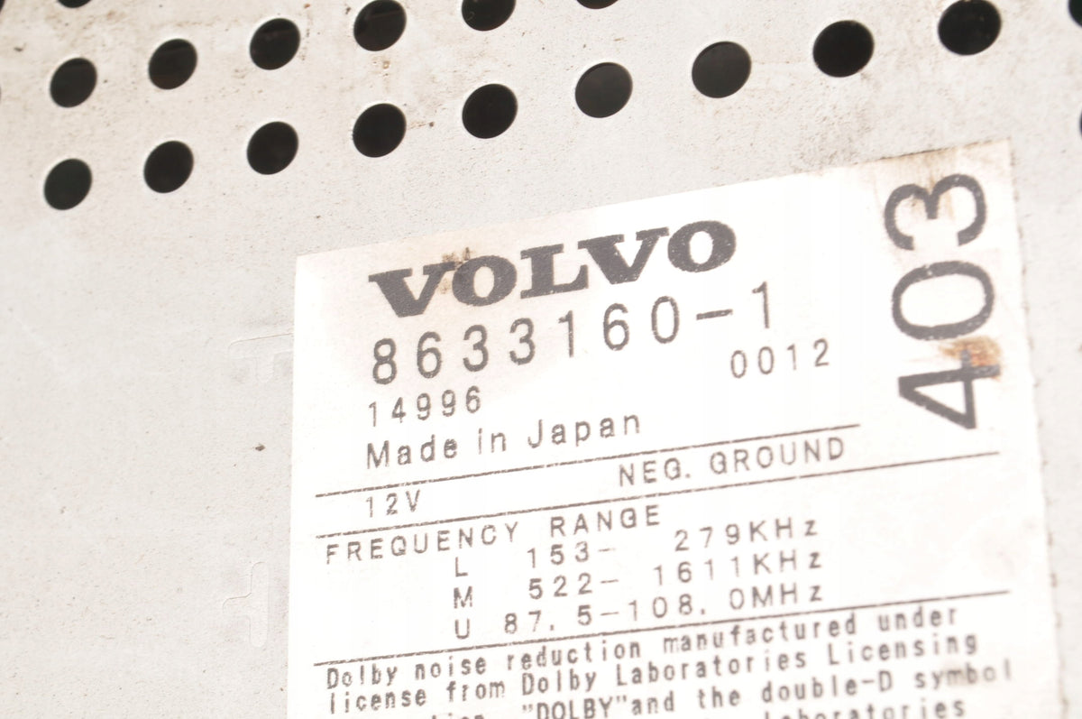VOLVO S60 AND V70 II RADIO 8633160