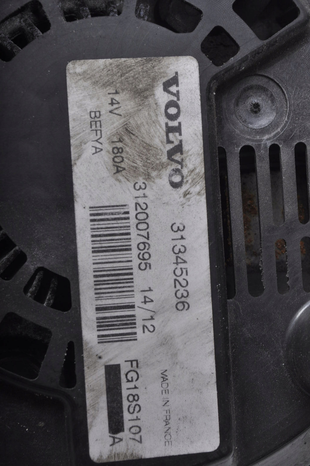 VOLVO S60 II V60 1.6 T3 16V 150KM ALTERNATOR 31345236