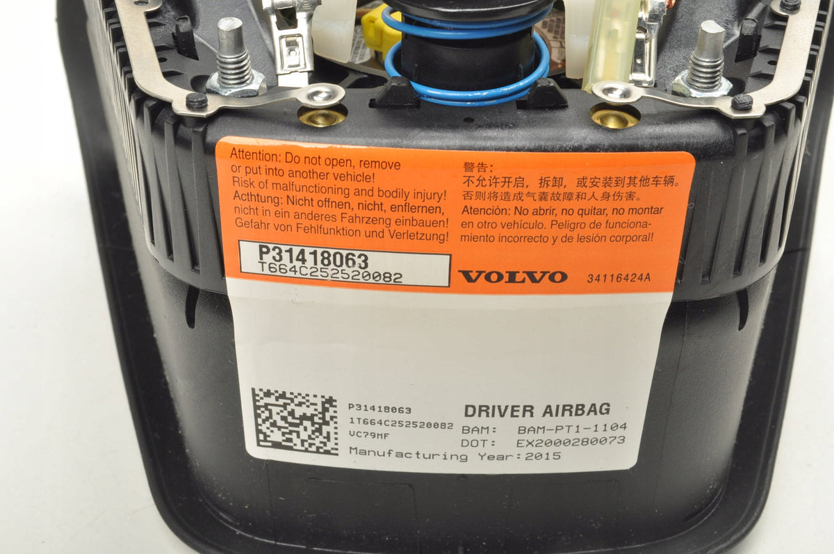 VOLVO S60 II V60 AIRBAG DRIVER AIRBAG 31418063