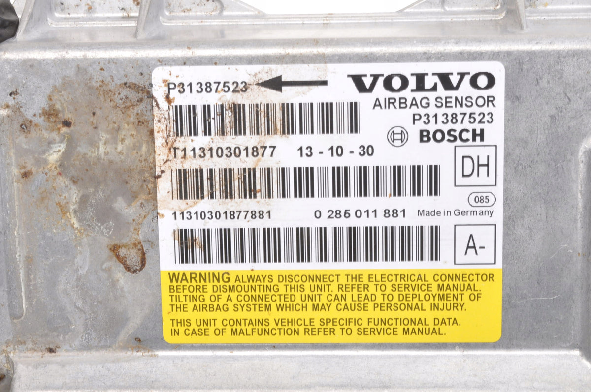VOLVO S60 II V60 AIRBAG SENSOR 31387523