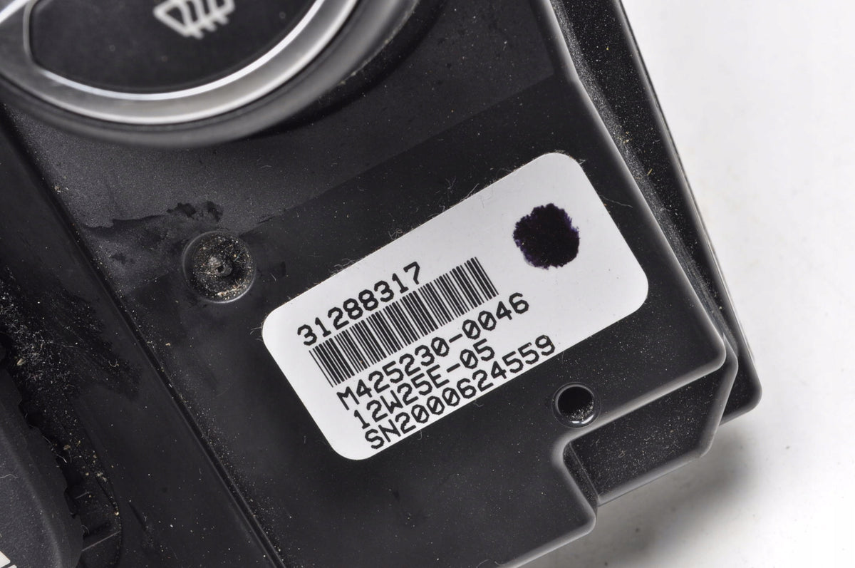 VOLVO S60 II V60 PANEL AIR CONDITIONING SWITCH 31288317
