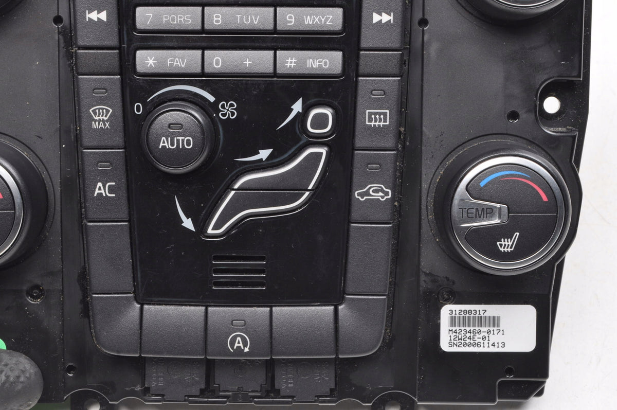 VOLVO S60 II V60 PANEL AIR CONDITIONING SWITCH 31288317
