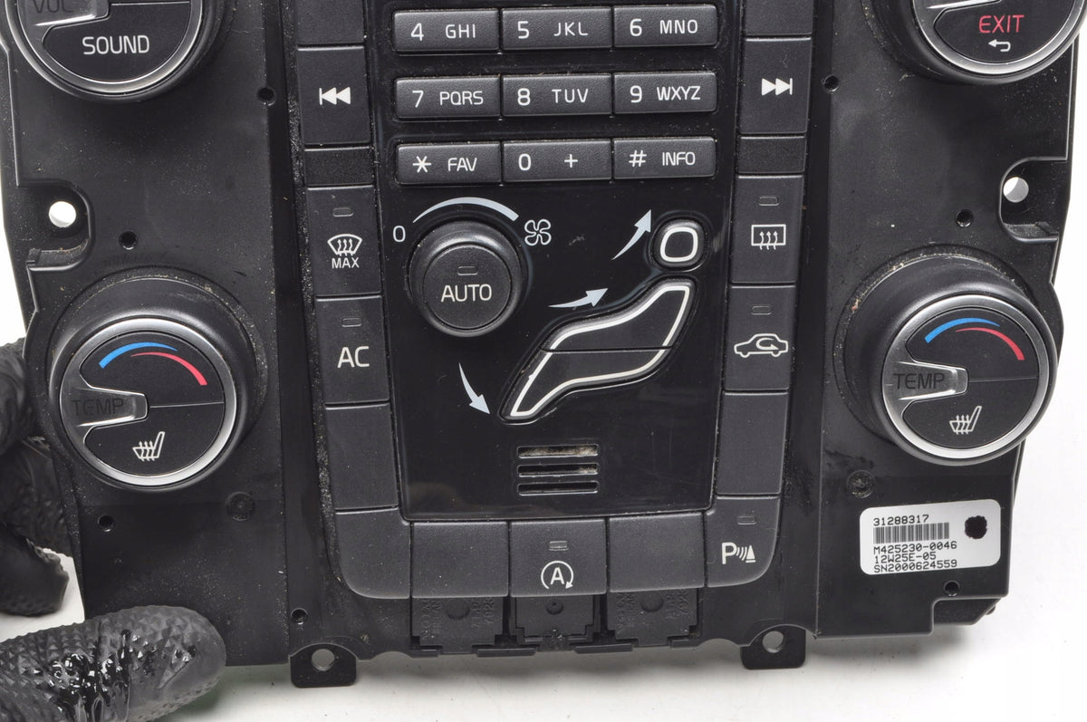 VOLVO S60 II V60 PANEL AIR CONDITIONING SWITCH 31288317