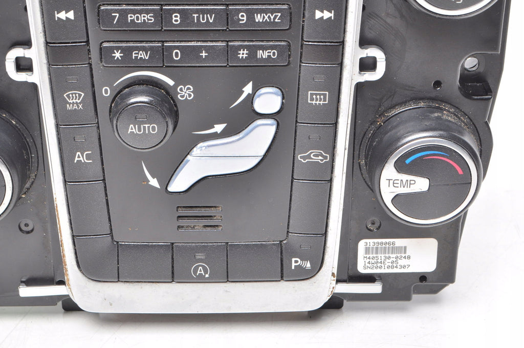 VOLVO S60 II V60 PANEL AIR CONDITIONING SWITCH 31398066