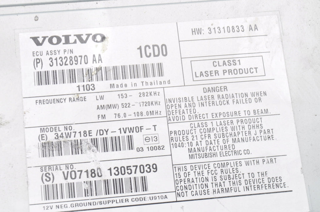 VOLVO S60 II V60 RADIO 31328970