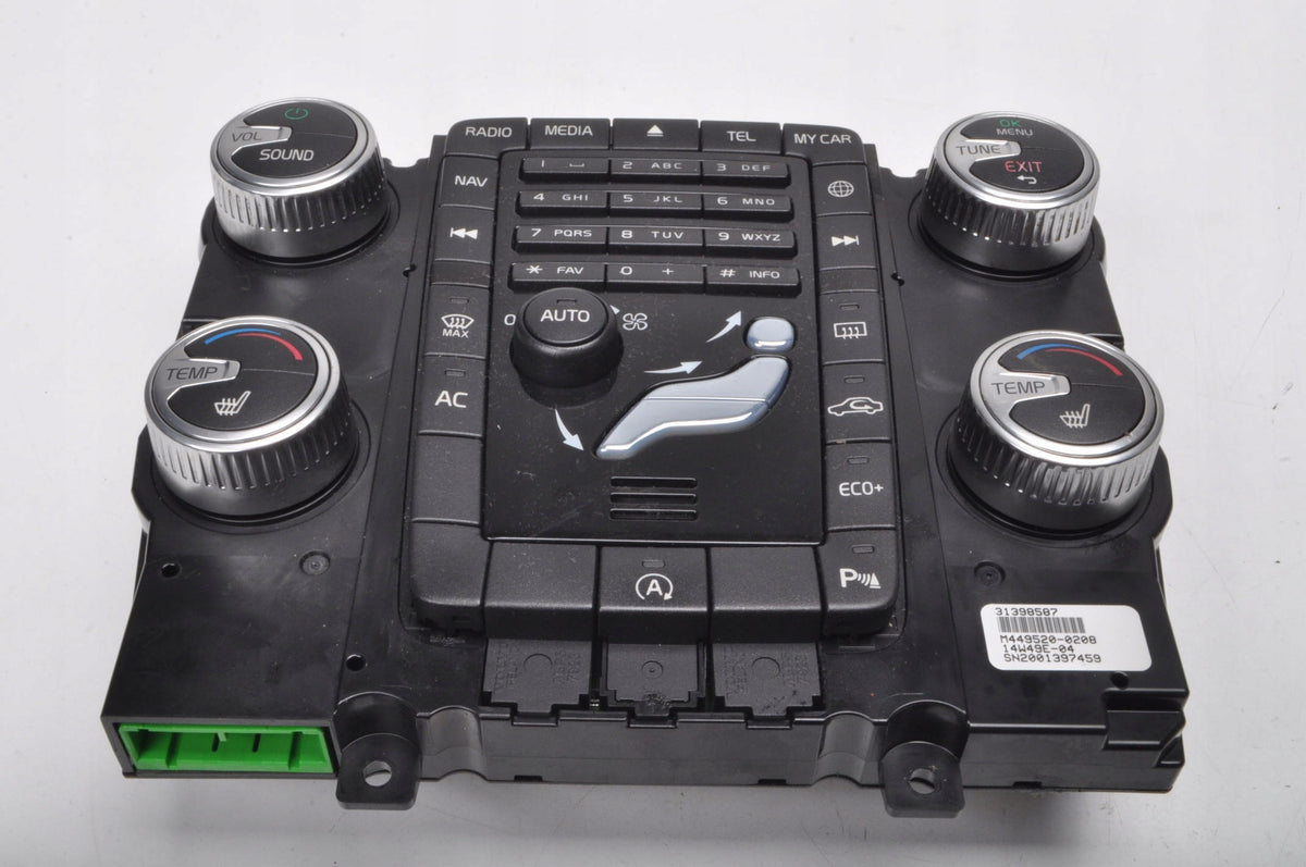 VOLVO S60 II V60 S80 V70 PANEL AIR CONDITIONING SWITCH 31398587