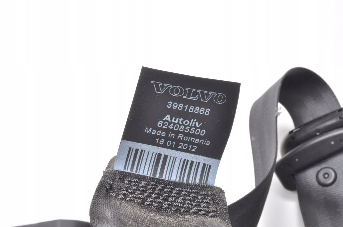 VOLVO S60 II V60 SEAT BELT LEFT REAR 2 ROW 39818868