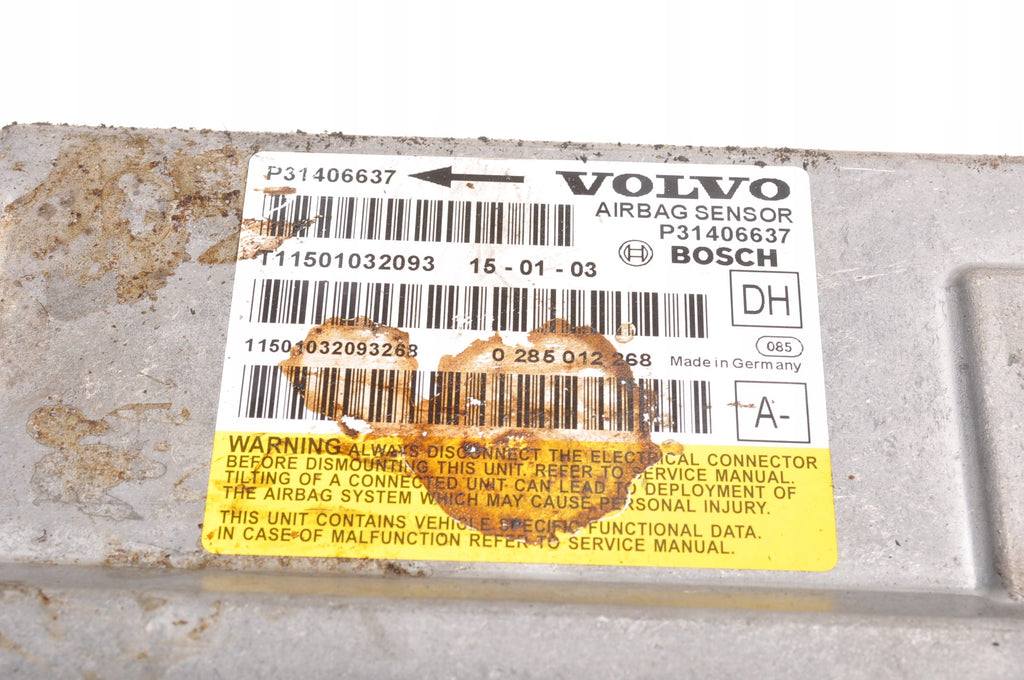 VOLVO S60 II V60 XC60 SENSOR CUSHION AIRBAG 31406637 SHOT