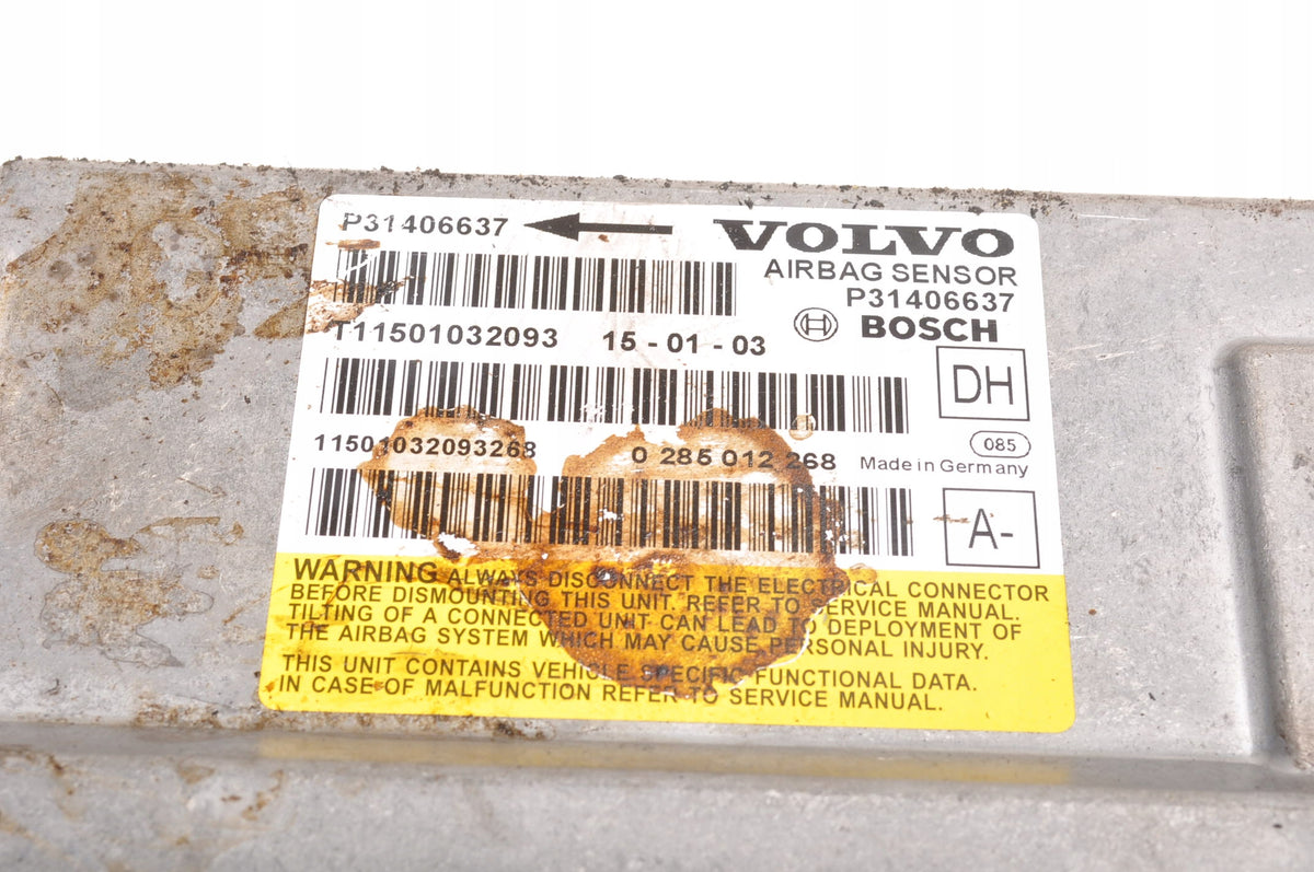 VOLVO S60 II V60 XC60 SENSOR CUSHION AIRBAG 31406637 SHOT