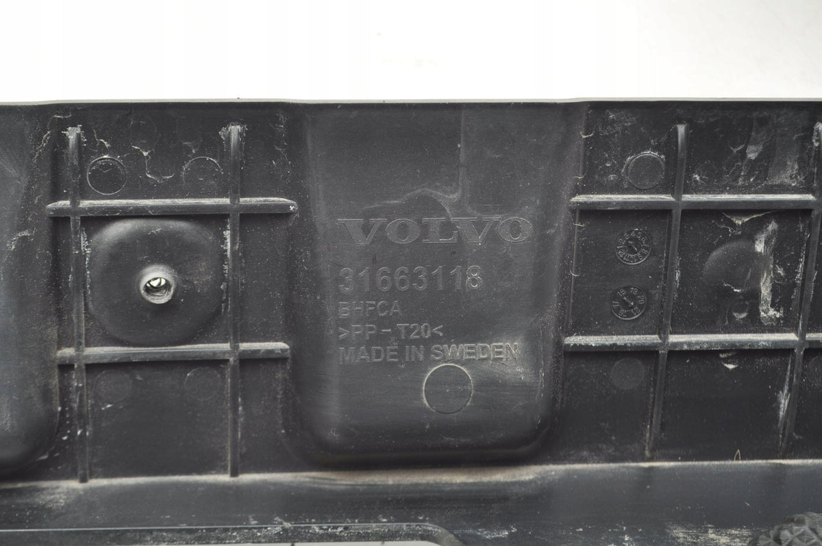 VOLVO S60 III V60 II License plate plastic cover 31663118