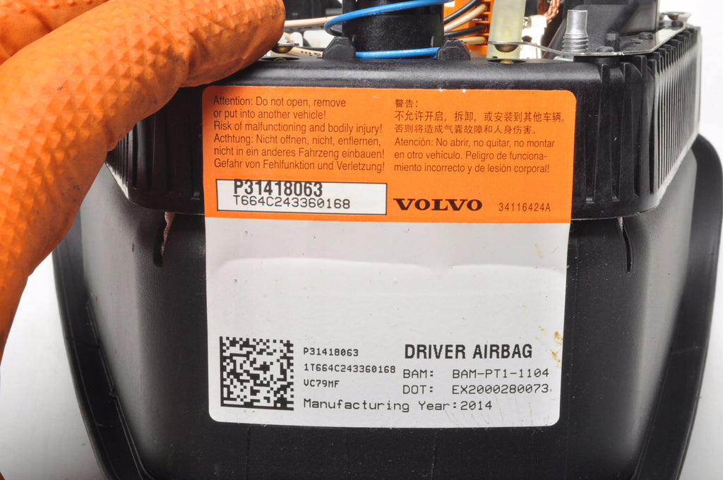 VOLVO S60 V60 V40 DRIVER AIRBAG 31418063 P31418063