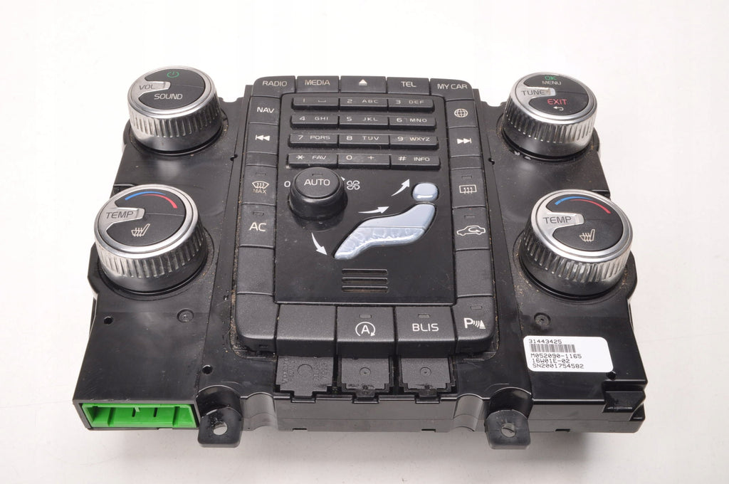 VOLVO S60 V60 XC60 AND PANEL AIR CONDITIONING SWITCH 31443425