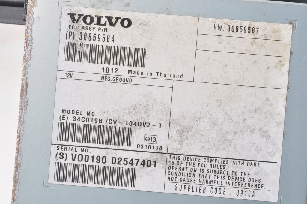 VOLVO S60 V60 XC60 AND RADIO AMPLIFIER 30659584