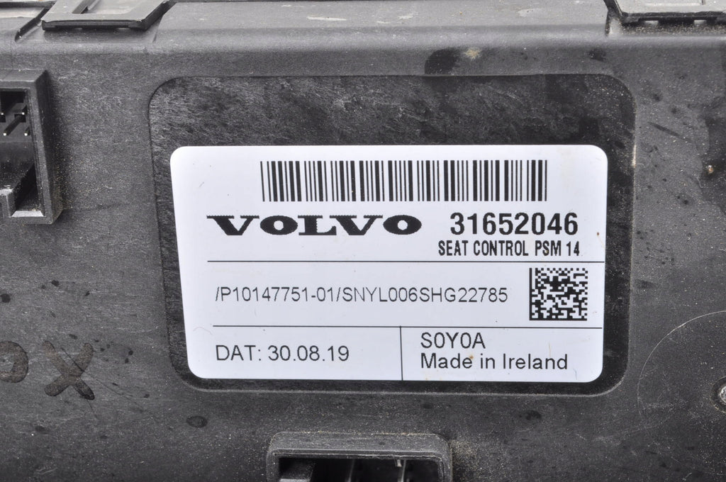 VOLVO S60 V60 XC60 XC90 V90 S90 SEAT CONTROL MODULE 31652046