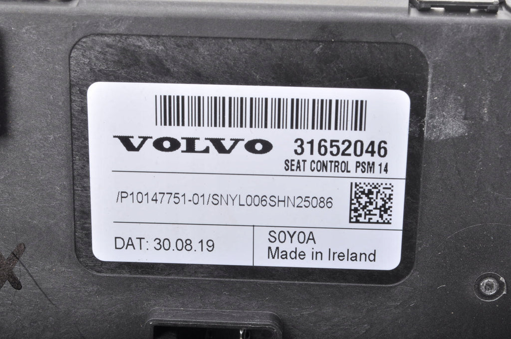 VOLVO S60 V60 XC60 XC90 V90 S90 SEAT CONTROL MODULE 31652046
