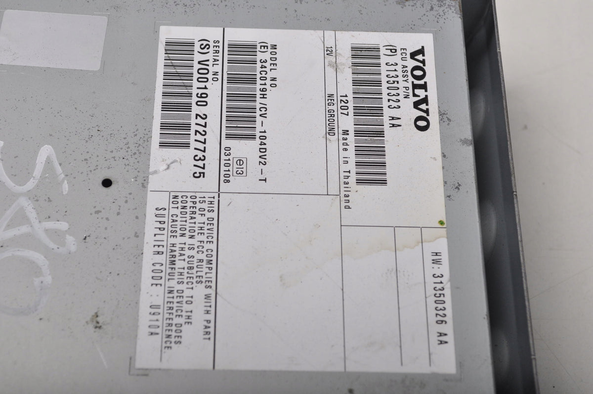 VOLVO S80 II AMPLIFIER RADIO MODULE 31350323