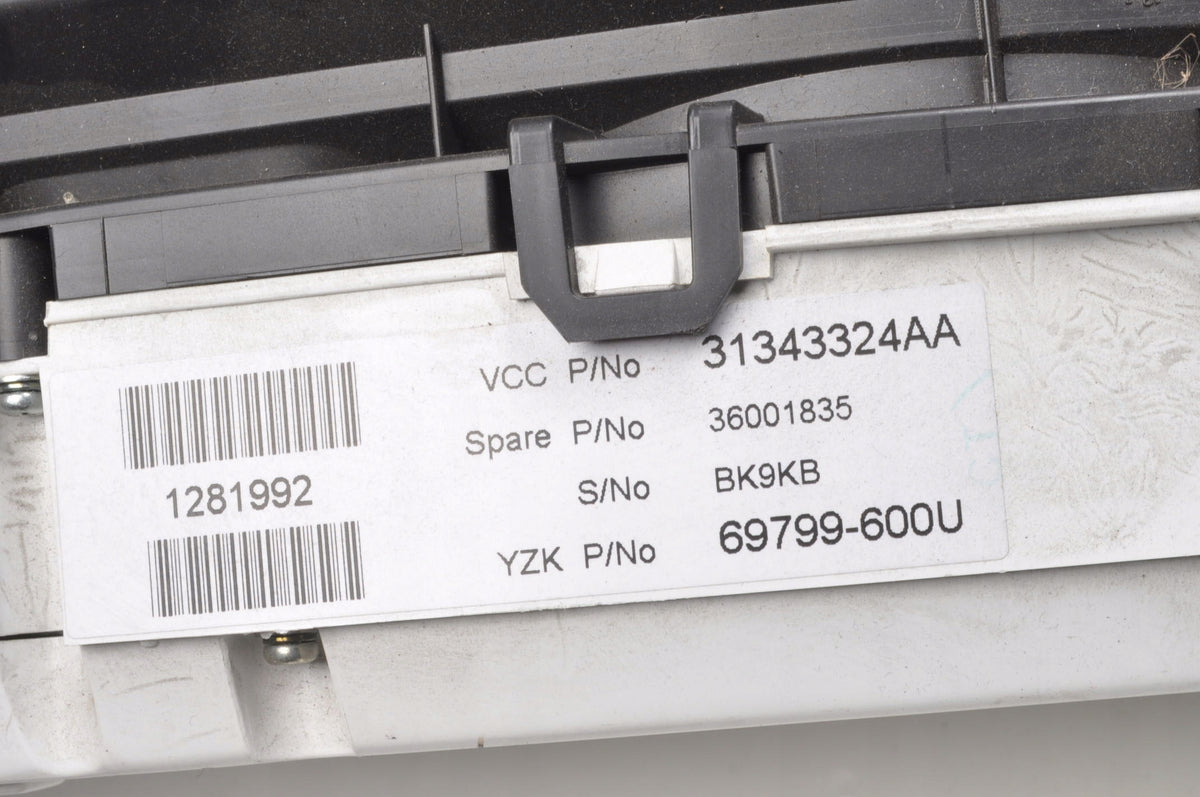 VOLVO S80 II V70 III 3.0 T6 305KM COUNTER CLOCKS 31343324 EUROPE
