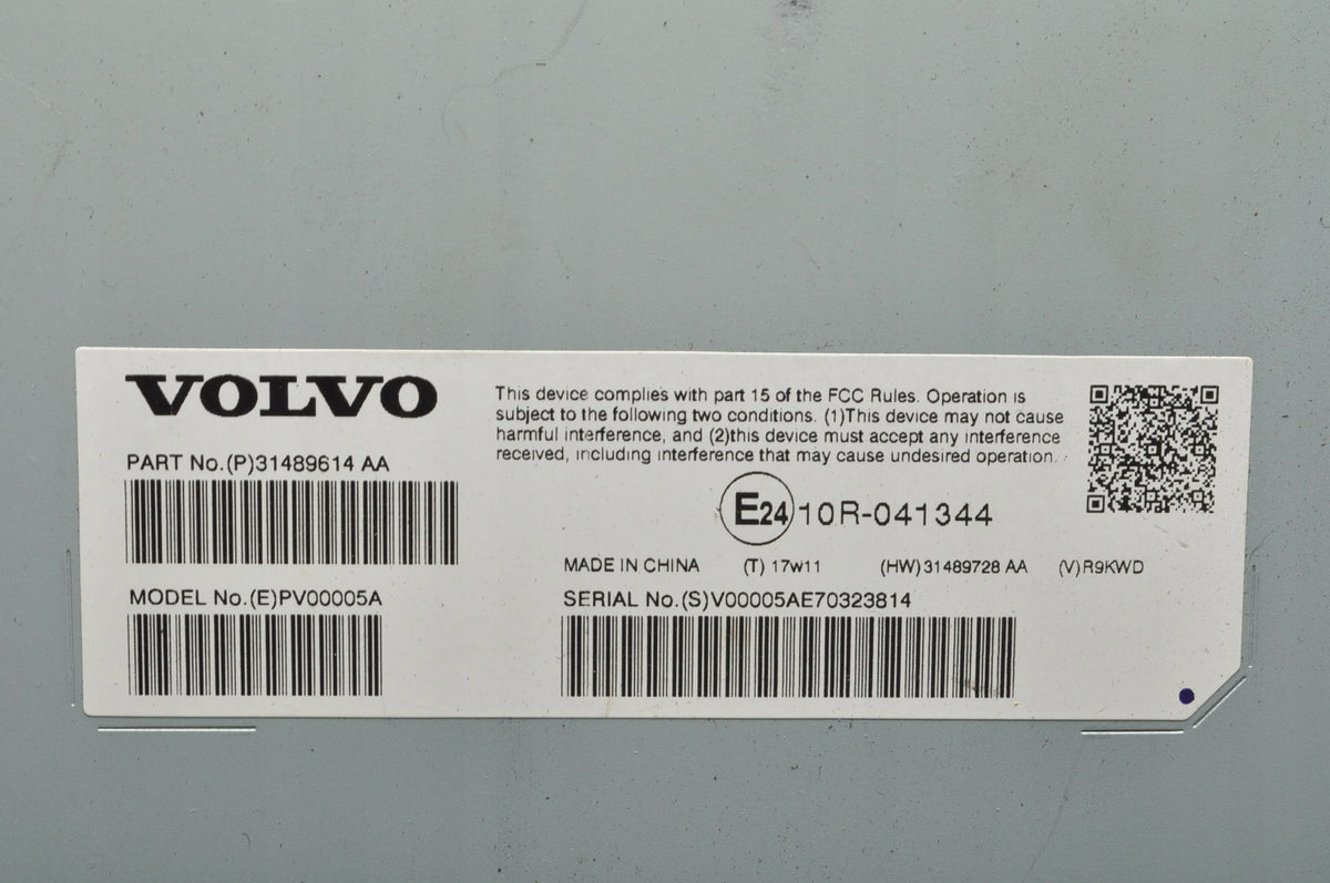 VOLVO S90 II V90 II XC60 II XC90 II V60 II RADIO AMPLIFIER 31489614
