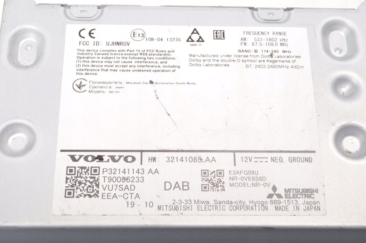 VOLVO S90 II V90 S60 III V60 II XC60 II RADIO NAVIGATION 32141143AA