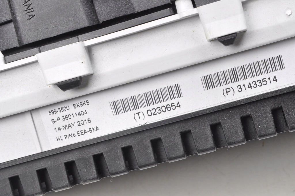VOLVO V40 II COUNTER CLOCKS LIFT 31433514