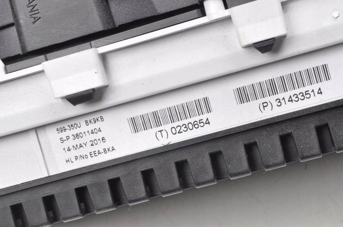 VOLVO V40 II COUNTER CLOCKS LIFT 31433514