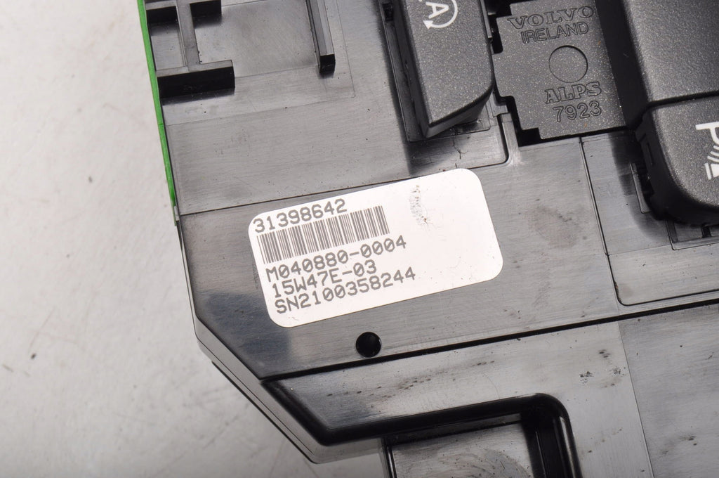 VOLVO V40 II PANEL AIR CONDITIONING SWITCH 31398642