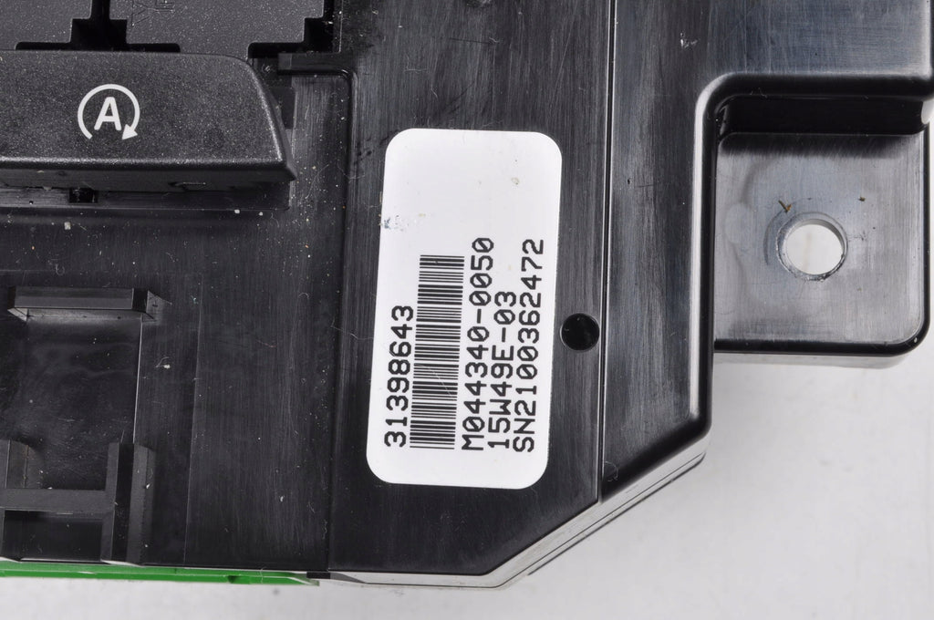 VOLVO V40 II PANEL AIR CONDITIONING SWITCH 31398643