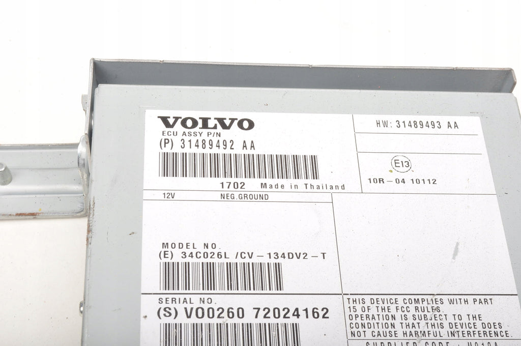 VOLVO V40 II RADIO AMPLIFIER 31489492 31489492AA LIFT