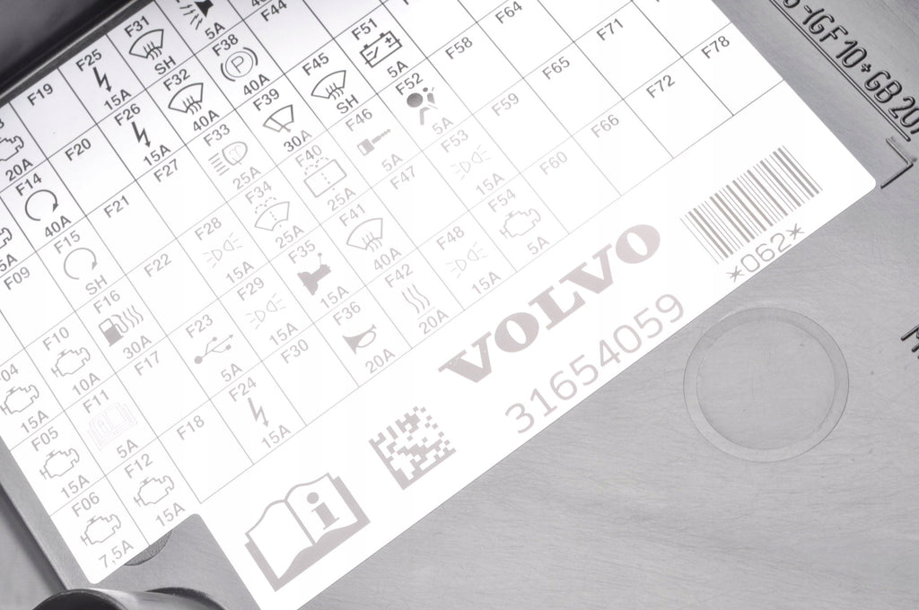 VOLVO V60 II FUSE BOX HOUSING 31654059 31398001