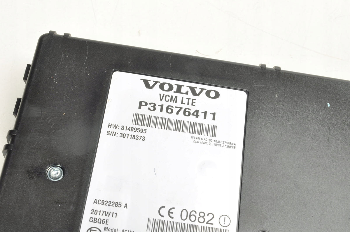 VOLVO V90 II S90 XC90 V60 S60 XC60 BLUETOOTH MODULE VCE LTE 31676411
