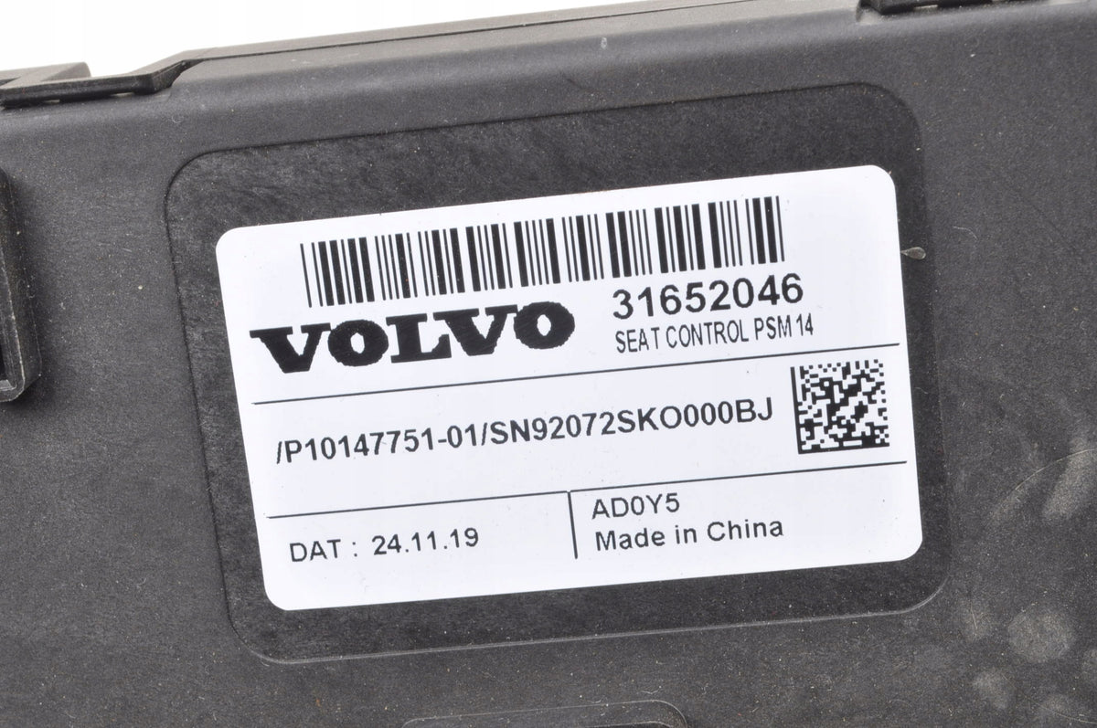 VOLVO V90 S90 II XC90 II XC60 II SEAT CONTROL UNIT 31652046