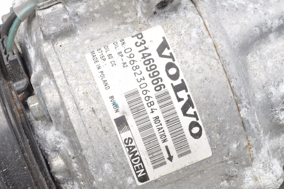 VOLVO V90 S90 S60 V60 XC90 XC60 V40 II D2 AIR CONDITIONING COMPRESSOR 31469966