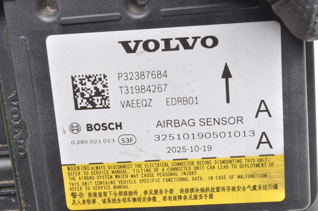 VOLVO XC40 EX40 C40 EC40 AIRBAG SENSOR 32387684