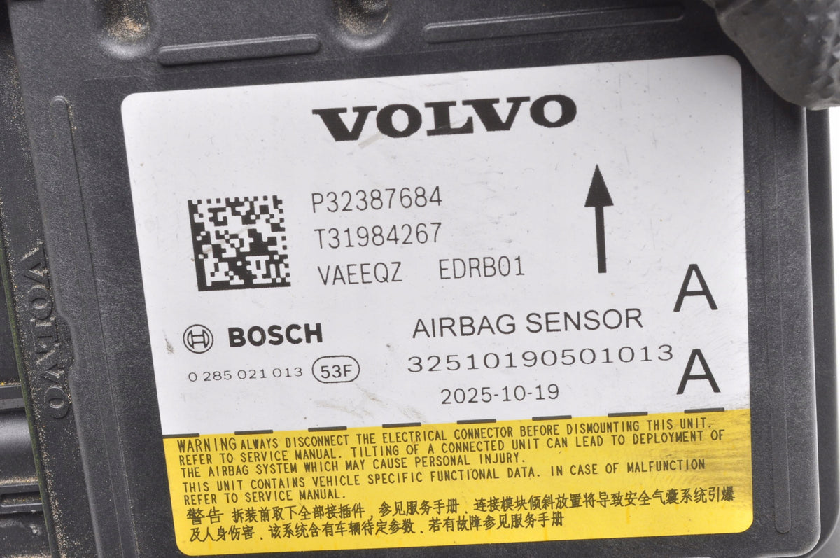 VOLVO XC40 EX40 C40 EC40 AIRBAG SENSOR 32387684