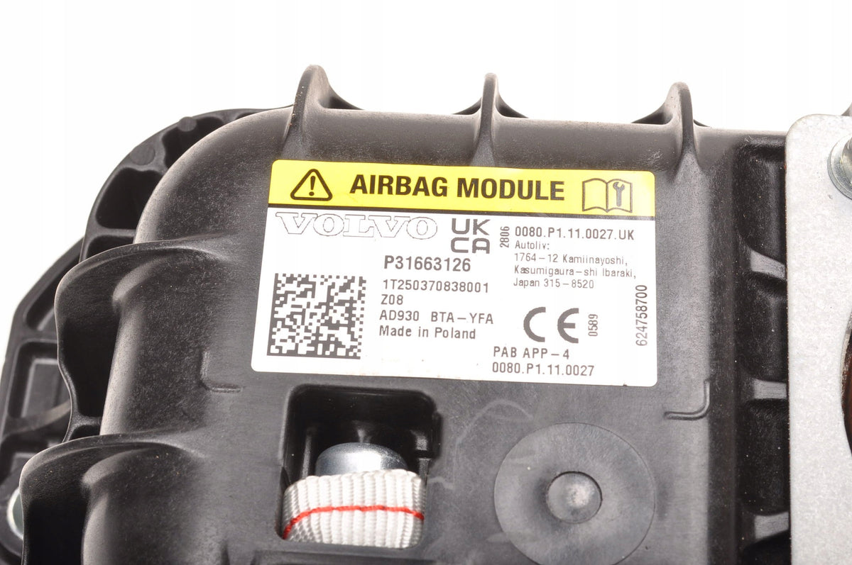 VOLVO XC40 PASSENGER AIRBAG CUSHION 31663126