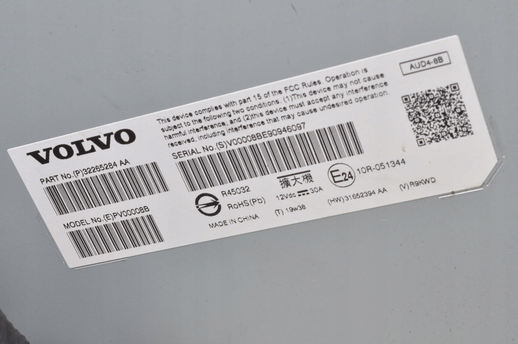 VOLVO XC40 S60 III V60 II XC60 II XC90 II S90 V90RADIO AMPLIFIER 32265284