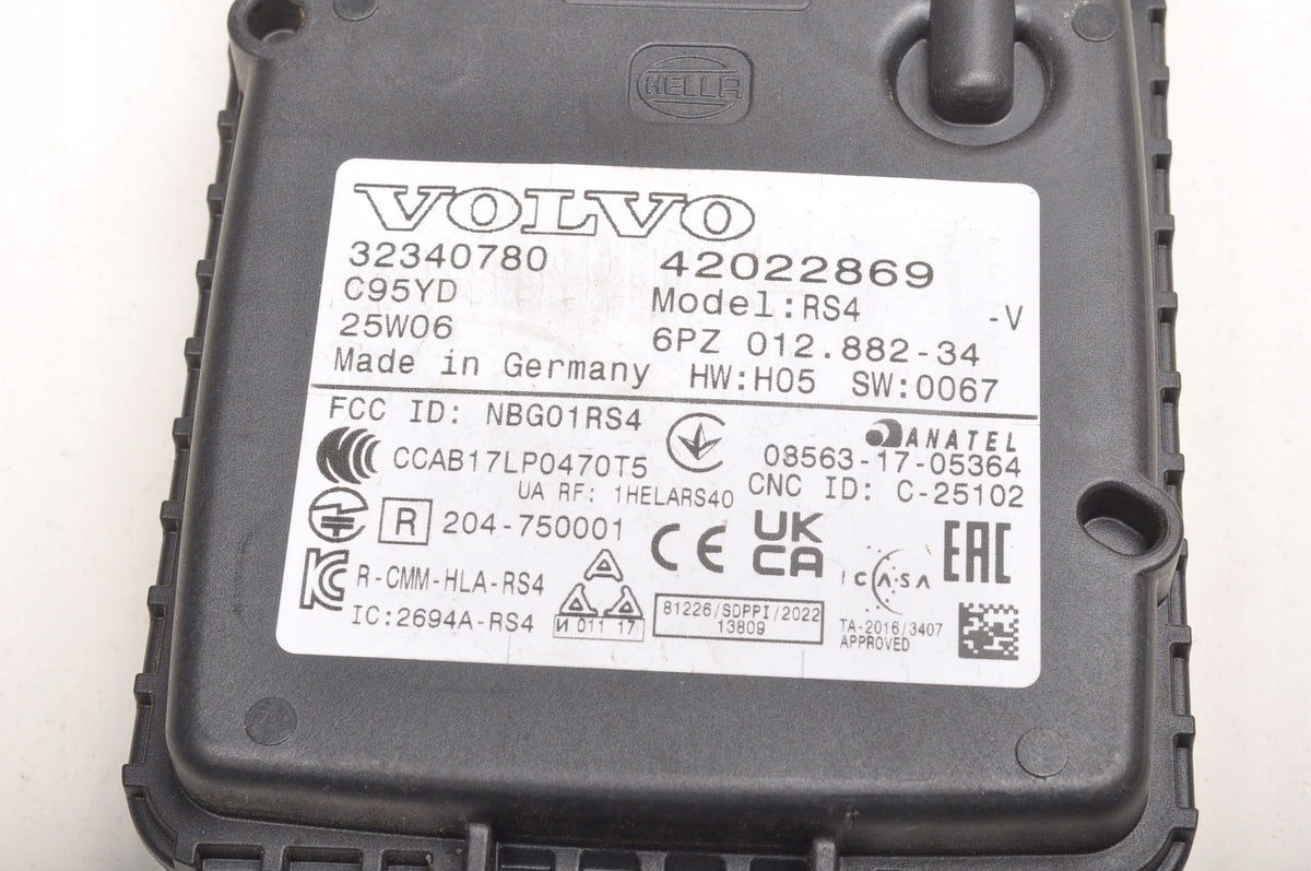 VOLVO XC40 S60 III XC60 II V60 II XC90 II RADAR DSC 32340780