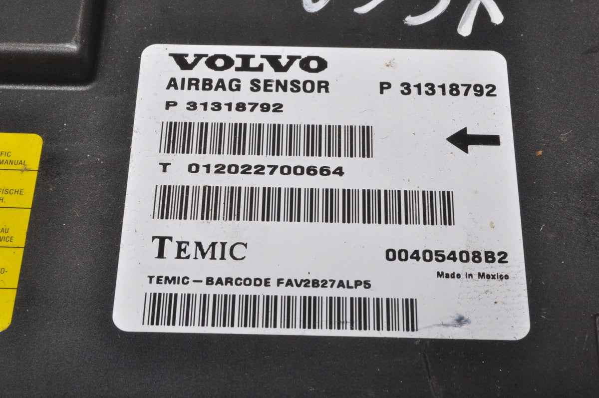 VOLVO XC60 AND AIRBAG SENSOR 31318792