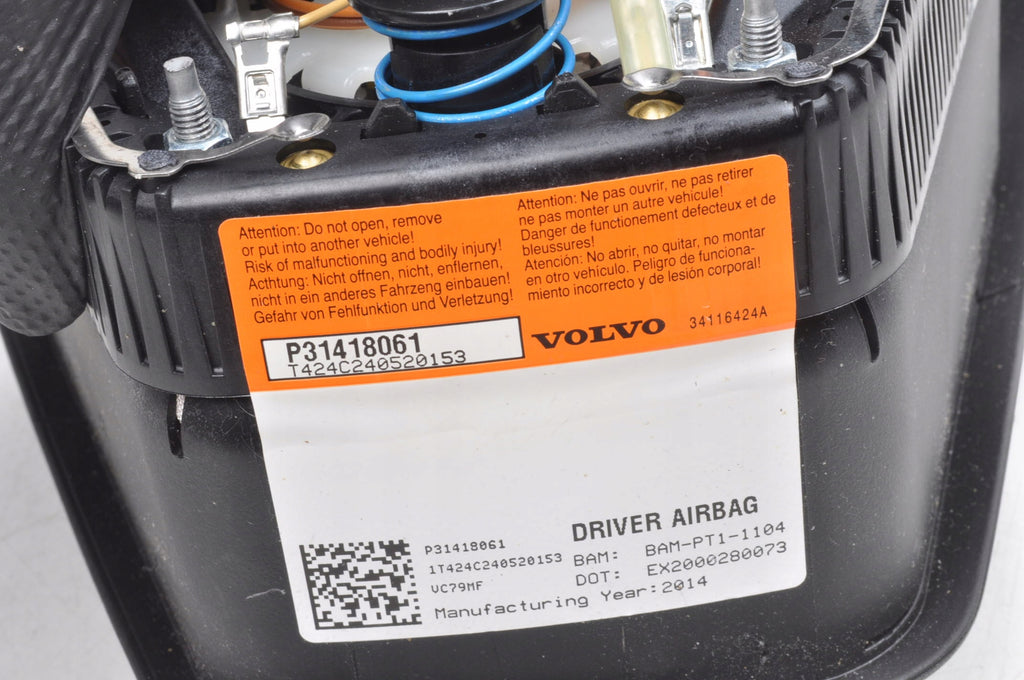 VOLVO XC60 AND S80 II V70 III AIRBAG DRIVER AIRBAG 31418061
