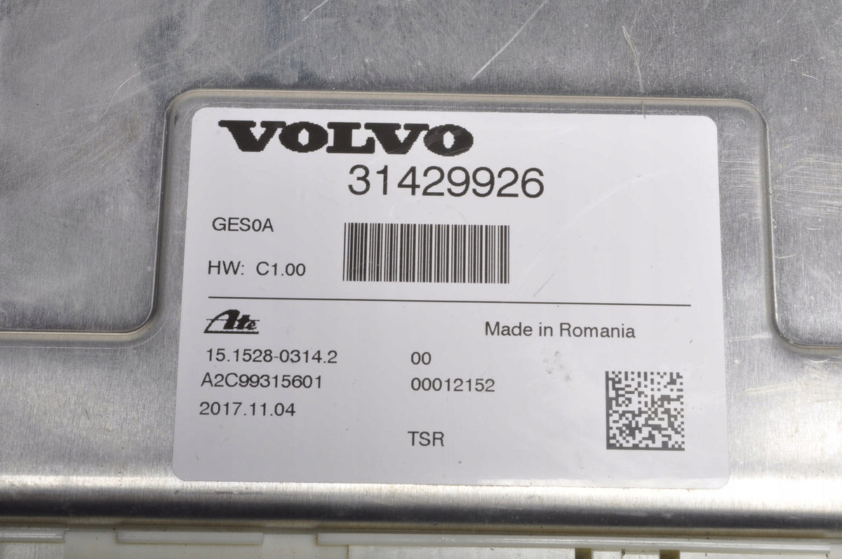 VOLVO XC60 II 2.0 D5 235 KM COMPUTER ENGINE DRIVER 31429926