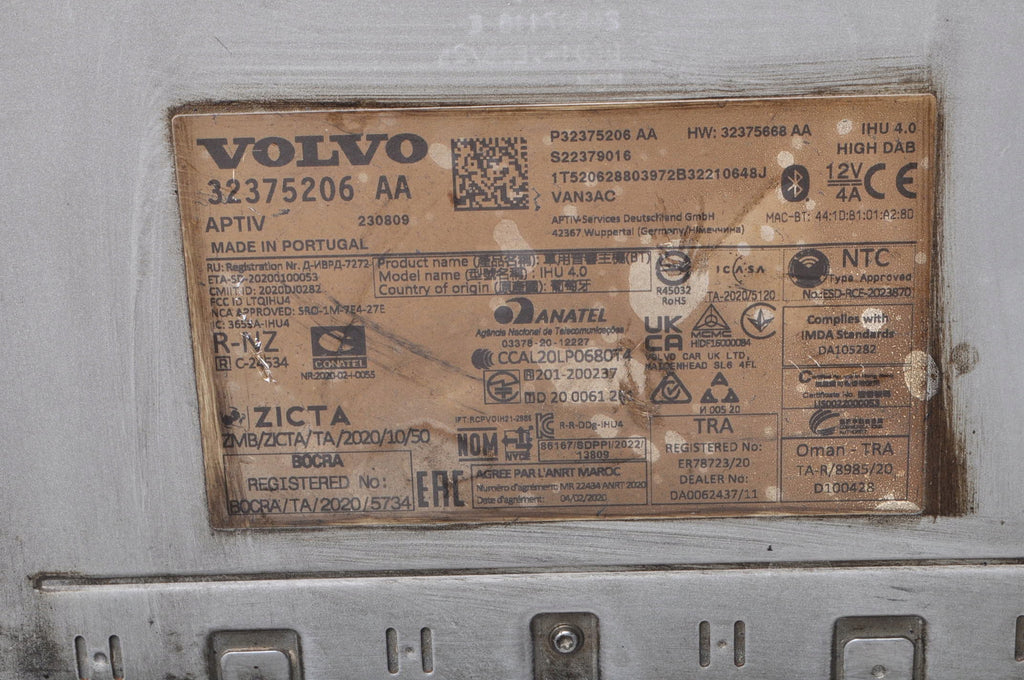 VOLVO XC60 II RADIO NAVIGATION GPS NAVI DRIVER 32375206 2023R