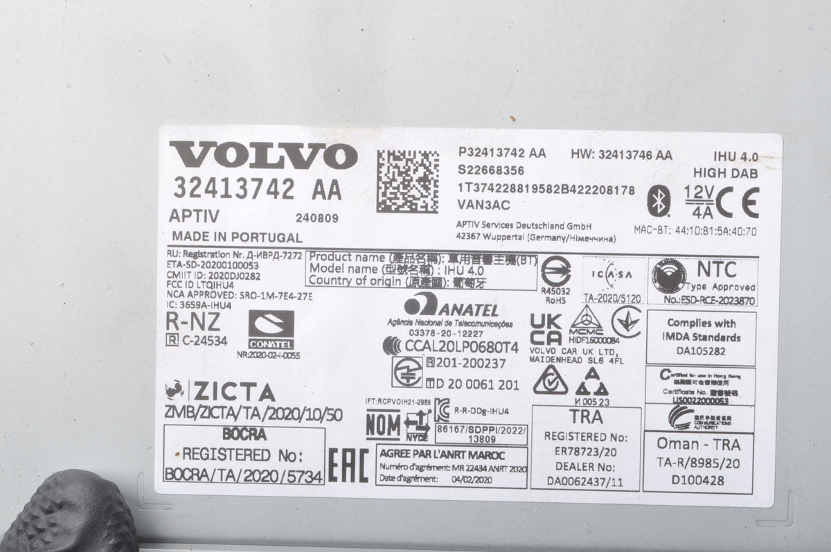 VOLVO XC60 II XC40 RADIO NAVIGATION 32413742